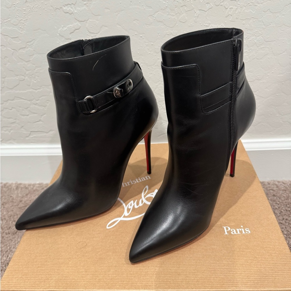 Christian Louboutin Black Ankle Boots - Picture 3 of 6